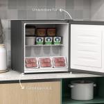 Minifrys 35 L, Fristående Frysbox 161 W Elektrisk, Grå, 47x44,2x48,8 cm