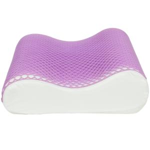 Memory Foam Kudde med Nackstöd, Avtagbart Överdrag och 2 Höjdlägen, Ergonomisk