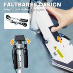 Sparkcykel för Barn med Dubbla Bromsar och Hopfällbar Design för Lek och Motion Hållbar och Säker Vit Metall 3-8 år