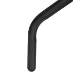 Trädgårdsbord Runt Balkongbord Metall med Säkerhetsglas Stilren Design för Trädgård och Balkong Ø60 X H70 Cm