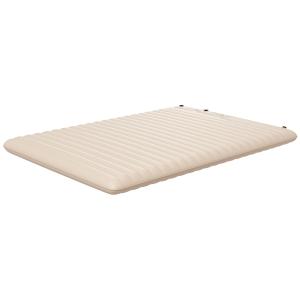 Luftmadrass Campingsäng Blå av Polyester och PVC för Camping och Gäster Hopfällbar Luftbädd för 2 Personer med Fotpump 195 x 140 x 10 cm
