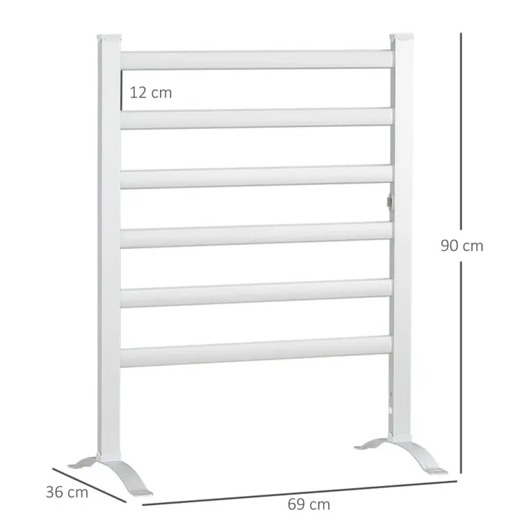 Klädluftare Torkställning Stålblå 73 x 64 x 177 cm, Silver