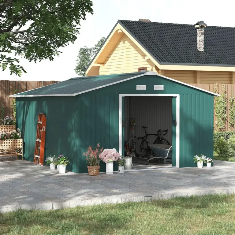 Redskapsbod Trädgårdsskjul Trädgårdsbod med Taktak 340 x 38