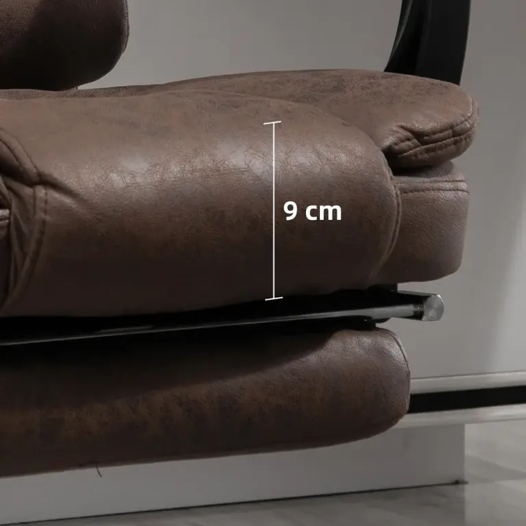 Massagekontorsstol med Ligg- och Värmefunktion Vridbar