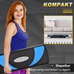 Justerbar Stepbräda för Aerobics, Halkfri Träningsbänk med 3 Höjdlägen, Effektivt Redskap för Fitness Hemma, Ljusblå, 80 x 31 cm