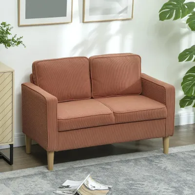 Soffa Loveseat 2-Sits Liten Rosa 117 x 63 x 79 cm