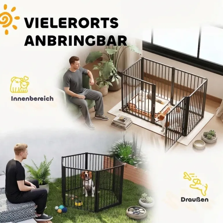 Valphage Hundhage Hopfällbar Rastgård 76 Cm