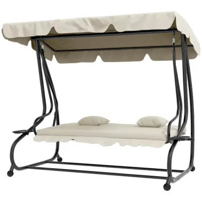 Hammock 3-Sits Krämvit 200 x 120 x 164 cm