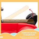 Åkbil Barnbil Gåbil med Förvaringsutrymme Röd av Plast för Barn 18-48 Månader Leksaksbil med Tippskydd 77,5 x 41,5 x 45 cm