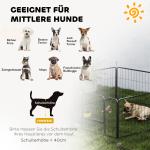 Hundstaket, Husdjursutrymme med 6 Paneler i Hopfällbart Stål, Grått