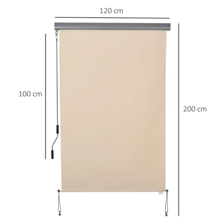 Vertikalmarkis 200 x 120 cm, Cremevit