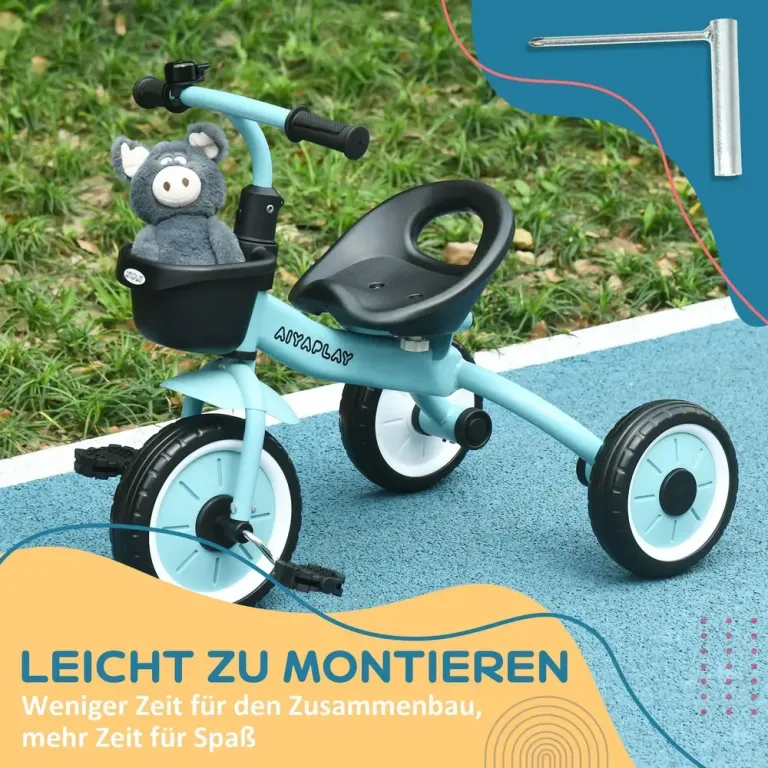 Trehjuling Barncykel Flerfärgad av Metall och Plast