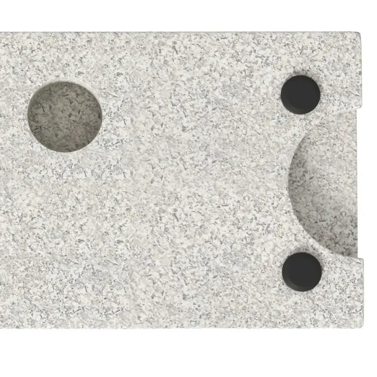 Parasollställ Parasollfot Grå av Granit 45 x 22,5 40 cm