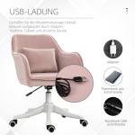 Massagekontorsstol Skrivbordsstol Snurrstol Vibrationsfunktion Justerbara Armstöd 55 X 65 X 79-89 Cm