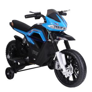 Elektrisk Motorcykel för Barn med Stödhjul och Musik Rolig Körupplevelse för Små Barn Röd 3-6 År