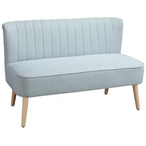 2-sits Soffa, Mjuk och Lättskött Klädsel, upp till 150 kg, Ljusgrön, 117 x 56,5 x 77 cm