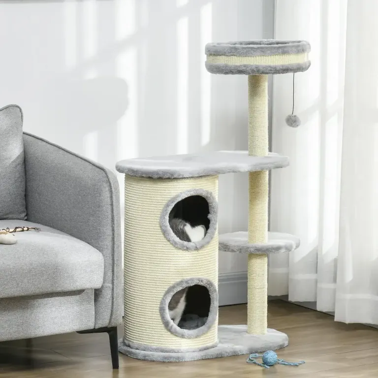 Klösträd för Katt med Sisalpelare och Leksak 100 cm