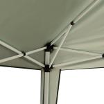 Gazebo 2,95 x 2,95 m, Pop-up Fällbart Lusthus, Trädgårdslusthus, Partytält, UV-skydd, Stål + Oxfordtyg, Grön