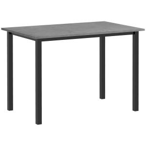 Matbord, Utdragbart Köksbord, för 6 Personer, Mörkgrå, 160 x 70 cm