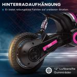 Elmotorcykel för Barn, 24V, med Horn, Ljus och Vridreglage, 8–16 km/h, 8–12 År, Rosa