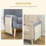 Klösmatta för Soffa 2-Pack, Skyddande Sisalmatta för Möbler, Hållbart Klösskydd för Katter, Grå, 130 x 45 x 0,3 cm