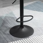 Barstolar 2-pack Prisvärd Mörkgrå Sammet för Kök och Bar med Justerbar Höjd och Fotstöd Ergonomisk Design i Metall Robust Modell