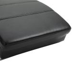 Elektrisk Massagestol i Läder, Lyxig Relaxfåtölj med Värme och Fjärrkontroll, 8 Massagepunkter för Total Avkoppling, Svart, 58 x 163 x 87 cm, 120 kg