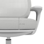 Ergonomisk Kontorsstol med Vridfunktion, Höjdjusterbar, Grå, 55 x 48 x 82,5–94,5 cm