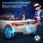 Barnelbil BMW Licensierad Vit av Plast och Metall för Barn 3-5 År med Fjärrkontroll och MP3 Spelare Strålkastare Hastighet 3-5 km/h