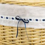 Tvättkorg i Bambu med Lock, Rymlig Tvättbehållare med Handtag, Naturlig Design för Badrum och Sovrum, Natur, 51 x 38 x 57 cm, 100 l