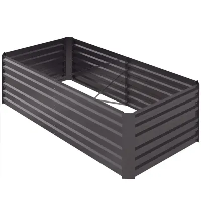 Odlingsbänk Högbädd Planteringslåda Silver 180 x 90 x 60 cm