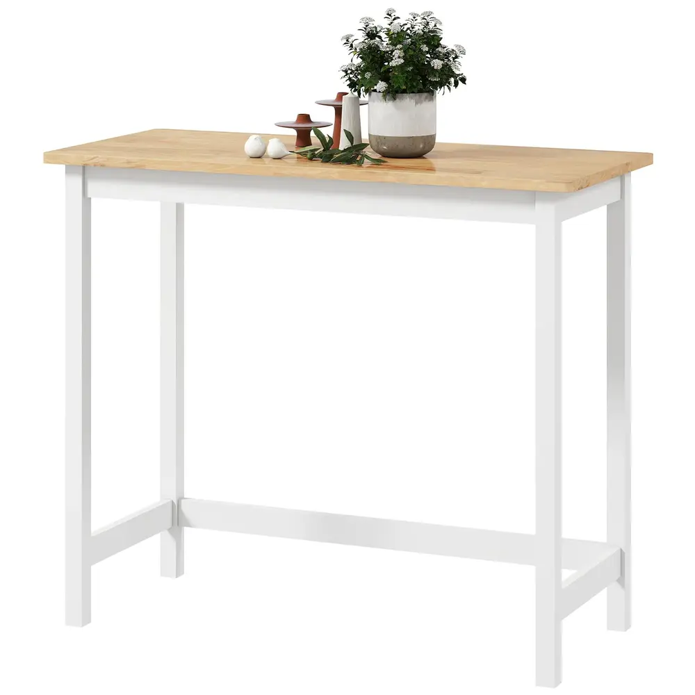 Barbord i Eklook Kompakt för 2 Säten Naturträ+vit, Ek