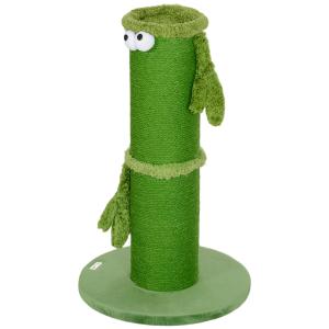 Skrapstolpe Klösmöbel Grön av Polyester och Sisal för Katter Liten Klösmöbel Inomhus 63 cm
