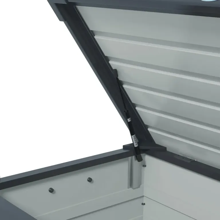 Trädgårdslåda Förvaringslåda Mörkgrå 100 x 62 x 65 cm