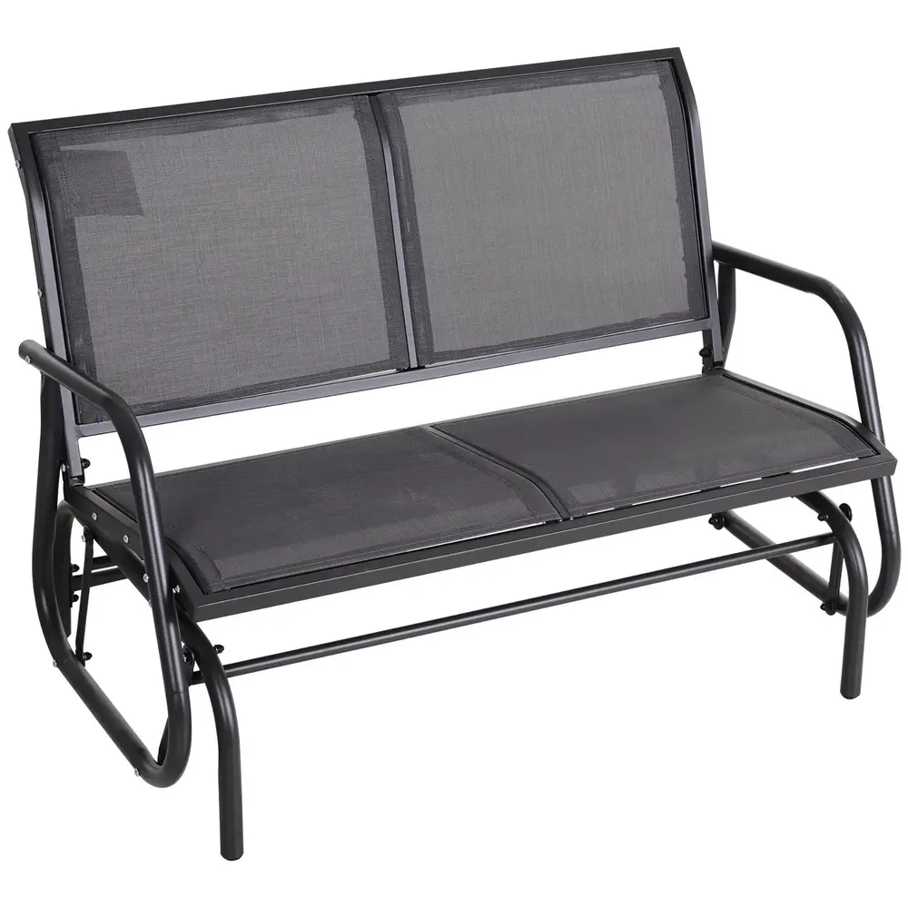 Gungbänk i Metall för 2 Personer 120 x 70 x 85 Cm