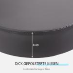 Kontorsstol Datorstol Svart av Konstläder och Metall för Hemmakontor Ergonomisk med Liggfunktion och Vridbar