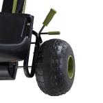 Sportig Gokart Pedalfordon med Handbroms och Ergonomisk Sits Säker Leksak för Aktiva Barn Grön 99 X 65 X 56 Cm