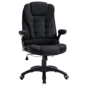 Ergonomisk Kontorsstol i Mesh, Bekväm Skrivbordsstol med Svankstöd, Justerbar Arbetsstol för Hemmakontor, Svart, 65 x 72 x 100-120 cm