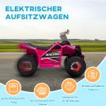 Elektrisk Barnfyrhjuling, Växlar Framåt och Bakåt, 18–36 Månader, Rosa, 2,5 km/h