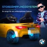 Elbil Barnbil Vit av Plast för Barn 3-5 År 12V Fordon med Fjärrkontroll och Fjädring MP3 och LED Lampor