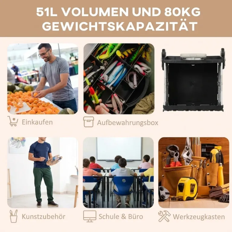 Shoppingvagn Dramatenvagn Vit av Plast och Metall
