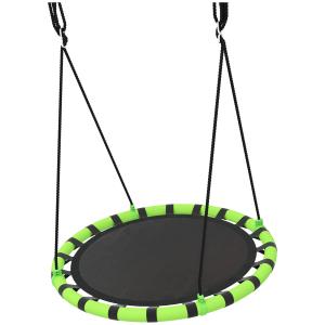 Barngunga med 150 kg Lastkapacitet i Metall och Skum, Svart, Ø100x180 cm