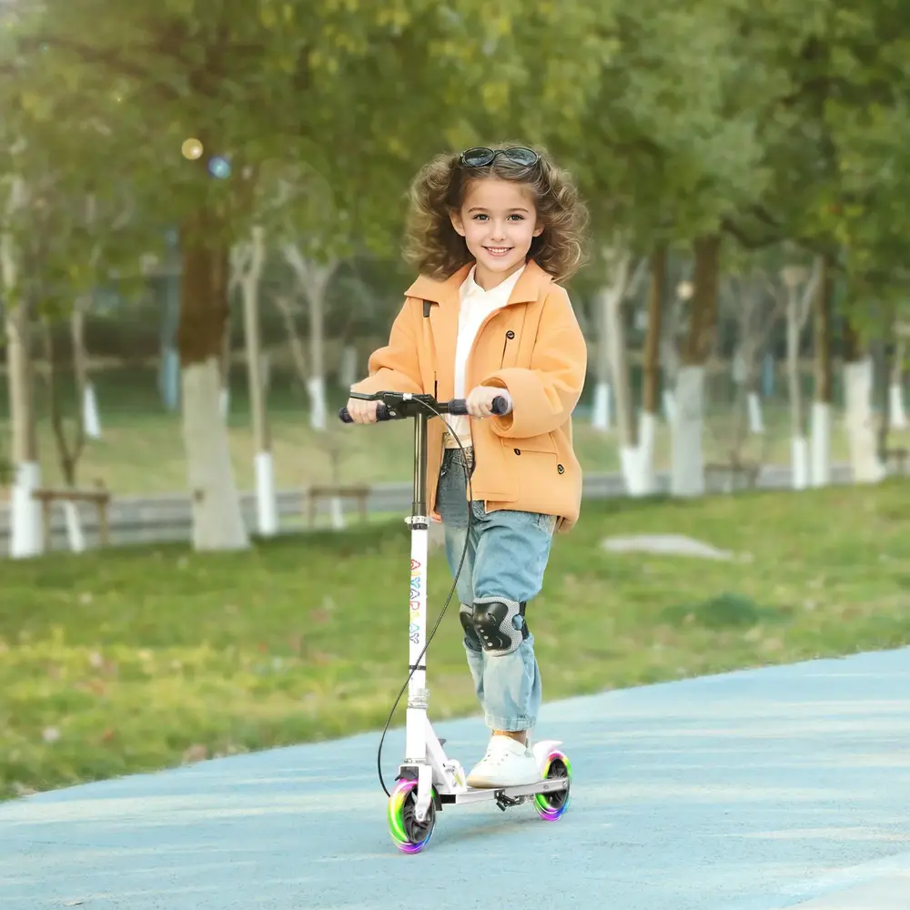 Sparkcykel för Barn med Dubbla Bromsar och Hopfällbar