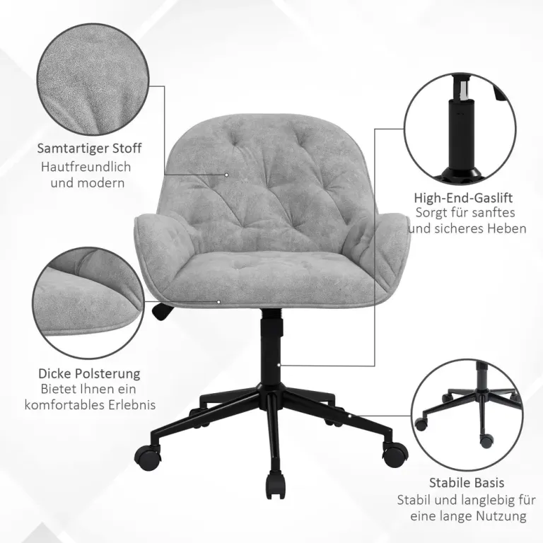 Ergonomisk Kontorsstol Chefsstol Höj- & Sänkbar