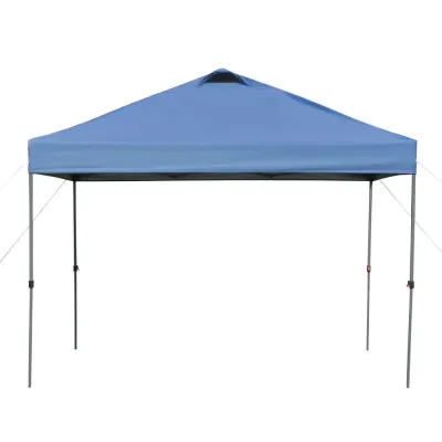 Trädgårdspaviljong Pop-up Partytält Blå av Polyester 3 x 3 m