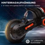 Elmotorcykel för Barn, 24V, med Horn, Ljus och Vridreglage, 8–16 km/h, 8–12 År, Röd