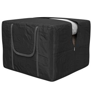 Förvaringsväska Bärväska Svart av 600D Oxford Tyg för Camping och Resor Vattentät med UV-Skydd 384 l 80 x 80 x 60 cm