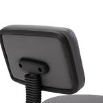 Kontorsstol Datorstol Svart av Konstläder och Metall för Hemmakontor Ergonomisk med Liggfunktion och Vridbar