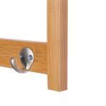 Väggarderob Prisvärd Natur Trä för Hall och Förvaring Platsbesparande Design med Krokar för Kläder och Jackor 50 x 16 x 17,5 cm