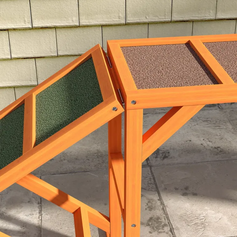 Agilitybrygga för Hund 335 x 55 x 60 cm, Orange